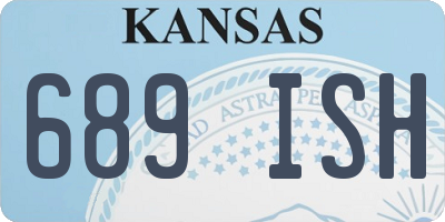 KS license plate 689ISH