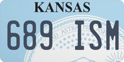 KS license plate 689ISM