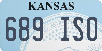 KS license plate 689ISO