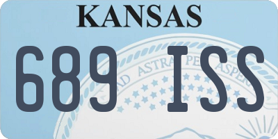 KS license plate 689ISS