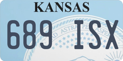 KS license plate 689ISX