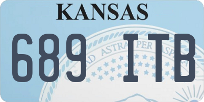 KS license plate 689ITB