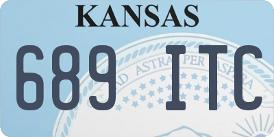 KS license plate 689ITC