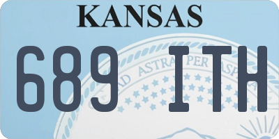 KS license plate 689ITH