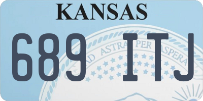 KS license plate 689ITJ