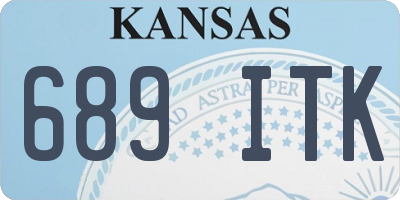 KS license plate 689ITK