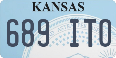 KS license plate 689ITO