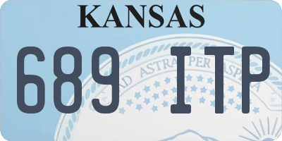 KS license plate 689ITP