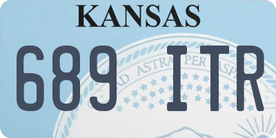 KS license plate 689ITR