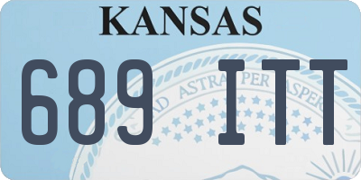 KS license plate 689ITT