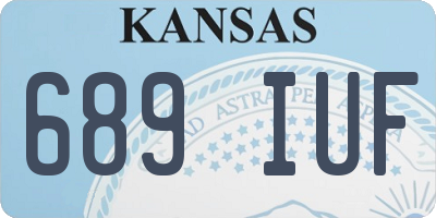 KS license plate 689IUF