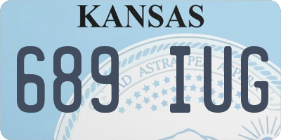 KS license plate 689IUG