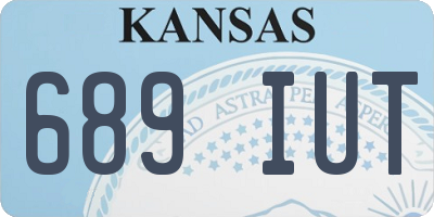 KS license plate 689IUT