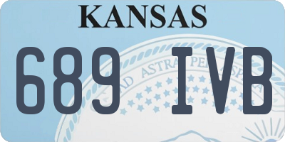 KS license plate 689IVB