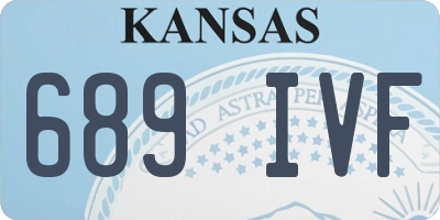 KS license plate 689IVF