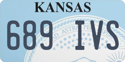KS license plate 689IVS