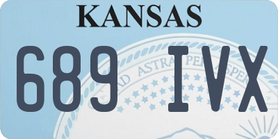 KS license plate 689IVX