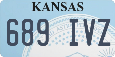 KS license plate 689IVZ