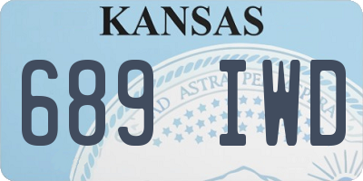KS license plate 689IWD