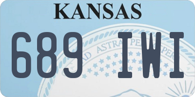 KS license plate 689IWI