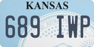 KS license plate 689IWP