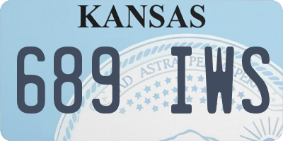 KS license plate 689IWS
