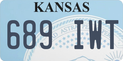 KS license plate 689IWT