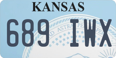 KS license plate 689IWX