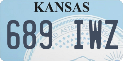 KS license plate 689IWZ