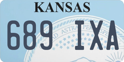 KS license plate 689IXA