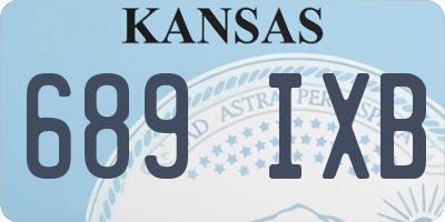 KS license plate 689IXB