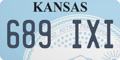 KS license plate 689IXI