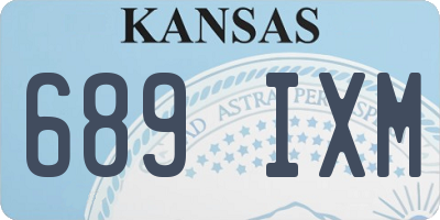 KS license plate 689IXM