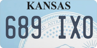 KS license plate 689IXO