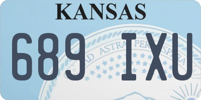 KS license plate 689IXU