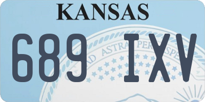 KS license plate 689IXV