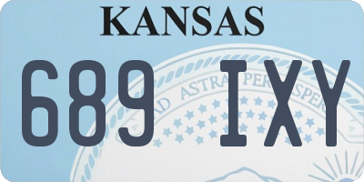 KS license plate 689IXY
