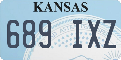 KS license plate 689IXZ