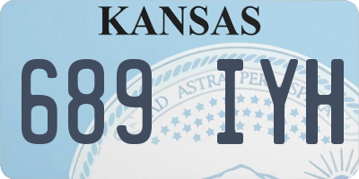 KS license plate 689IYH