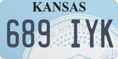 KS license plate 689IYK