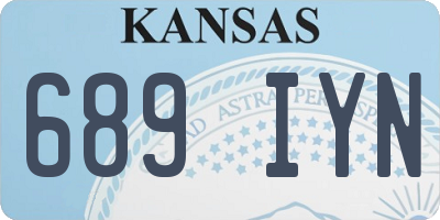 KS license plate 689IYN