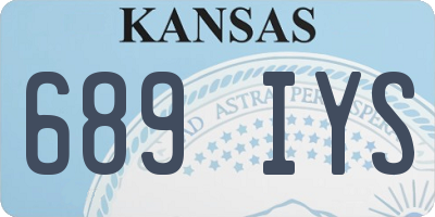 KS license plate 689IYS