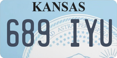 KS license plate 689IYU