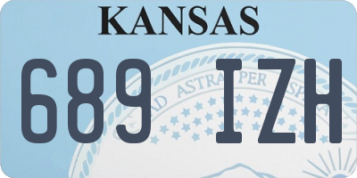 KS license plate 689IZH