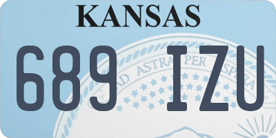 KS license plate 689IZU