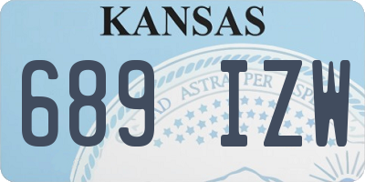 KS license plate 689IZW