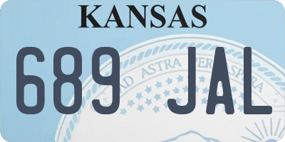 KS license plate 689JAL