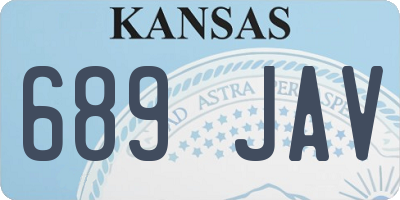 KS license plate 689JAV