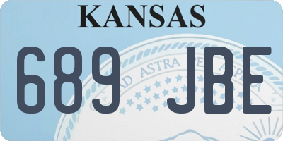 KS license plate 689JBE