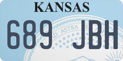 KS license plate 689JBH
